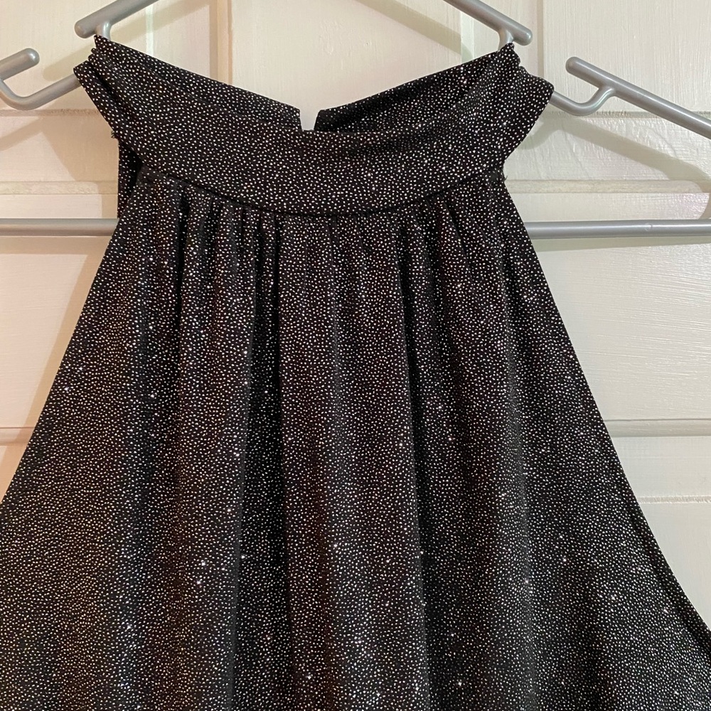 Black/glitter asymmetrical Forever 21 dress